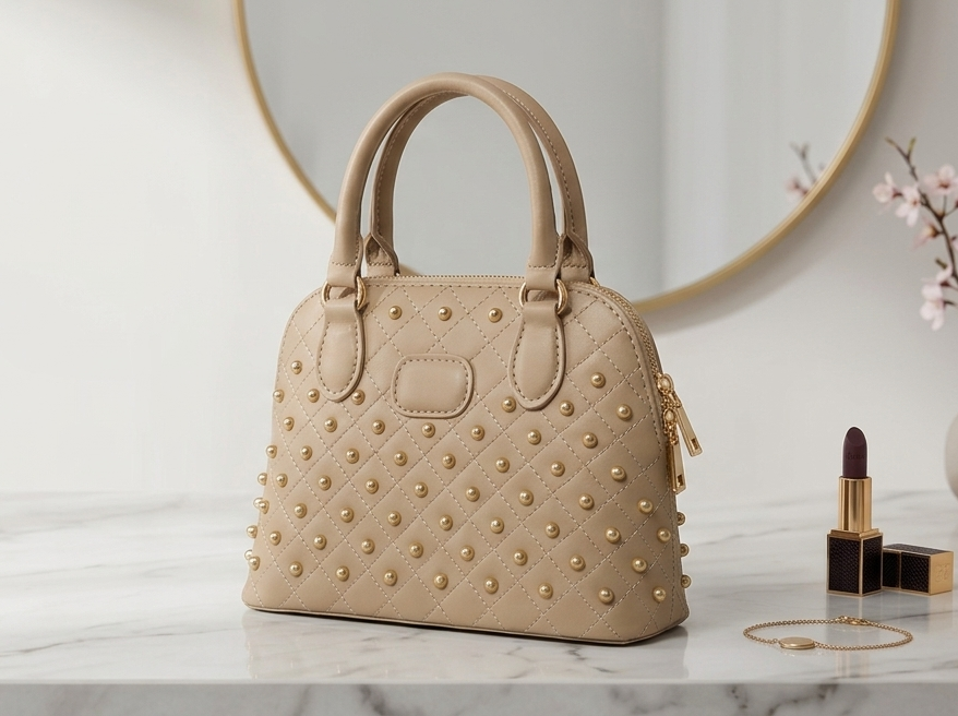 Le Sac Solstice d'Or (Beige Perlé)
